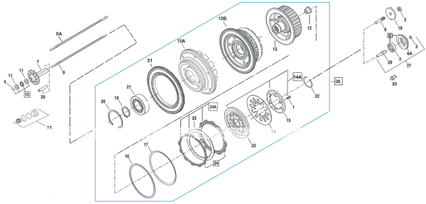 GZP Clutch pressure plate kit BT98-17 (IT)