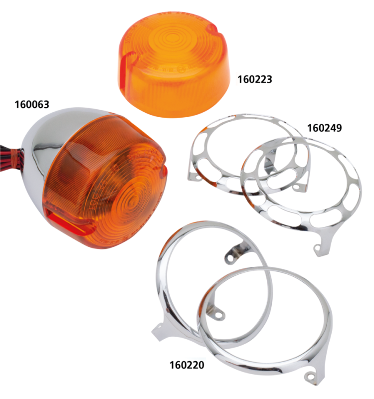 GZP FX/XL86-01 chrome turn signal (IT)