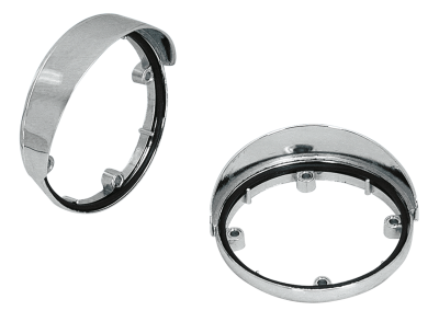 GZP Chrome Die-cast turn signal visor