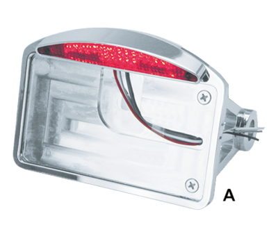 GZP Side mnt lic. plate w LED light H (IT)
