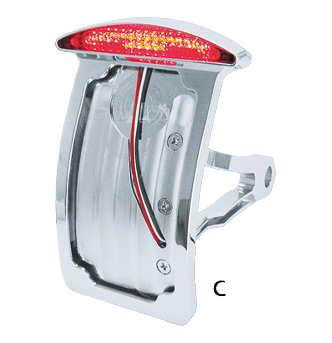 GZP Side mnt lic. plate w LED light Hor/ (IT)