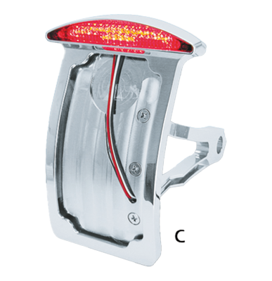 GZP Side mnt lic. plate w LED light Hor/ (IT)