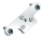 GZP Chrome 3-hole license plate mount bl (IT)