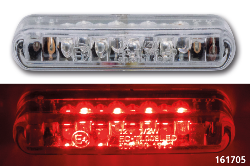 GZP Micro red led clear lens tail/brake (IT)