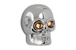 GZP Cobalt large chr skulls amber LEDs