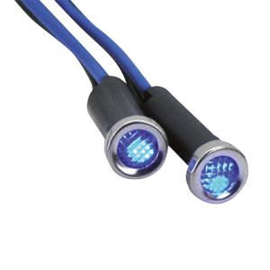 GZP LED indicator light blue lens stainl