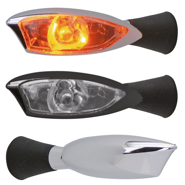 GZP Chrome E-appr LED turn signals, pair (IT)