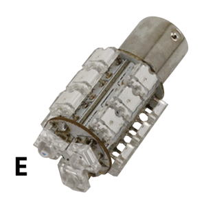 GZP SINGLE 360 DEGREE 18X LED BULB RED B