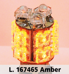 GZP 360 DEGREE 13 X LED BULB AMBER BAY15