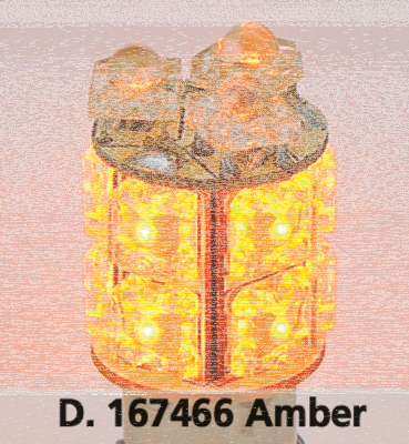 GZP 360 DEGREE 13 X LED BULB AMBER BA15S (IT)