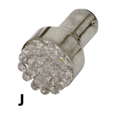 GZP DUAL CLUSTER 19 X LED BULB WHITE BAY (IT)