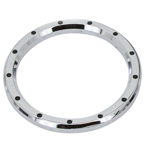 GZP Chr&Blck Dimple billet bezel 3-5/8" (IT)