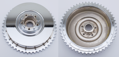 GZP chrome rear brake drum assy BT37-57