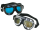 GZP Contoured lens goggles with chrome f (IT)
