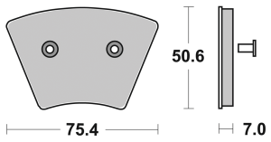 SBS brake pads XL/FX 74-77 front