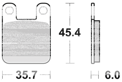 SBS HF Brake pads GMA 4/PM 2 piston (IT)