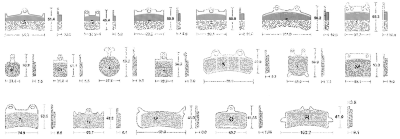 SBS HF Brake pads GMA 4/PM 2 piston (IT)