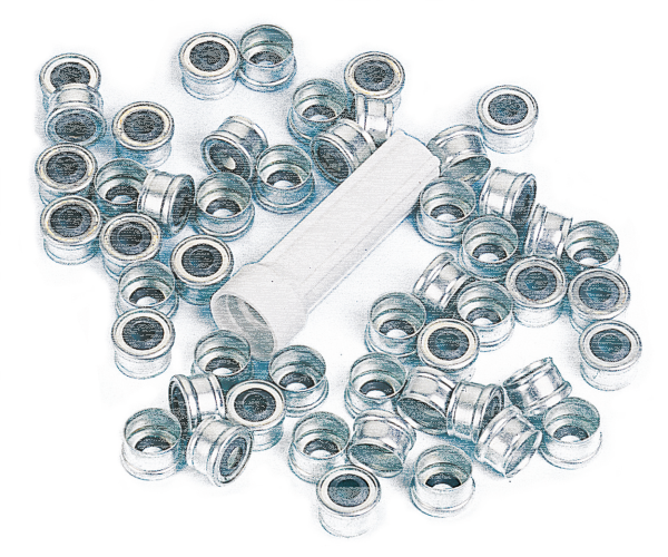 50pck Exh.Valve stem seal XL57-85 +drivr (IT)