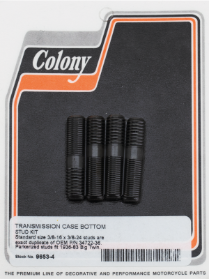 4pck Transm. stud kit std 3/8-16x3/8-24 (IT)