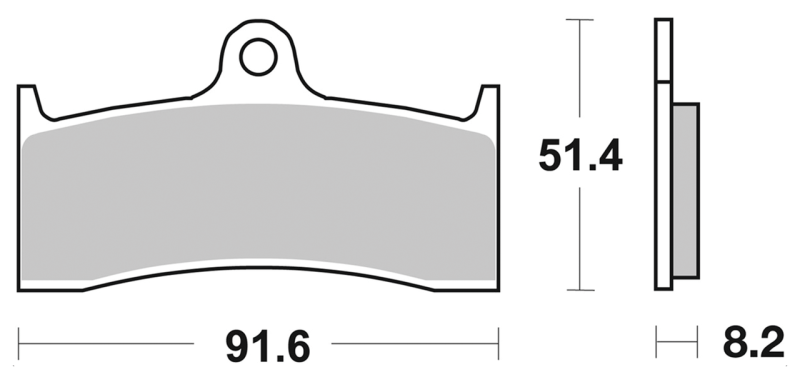 SBS HF Front brake pads Buell 98-02 (IT)