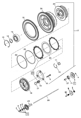 Cable clutch Pushrod BT06-up (IT)