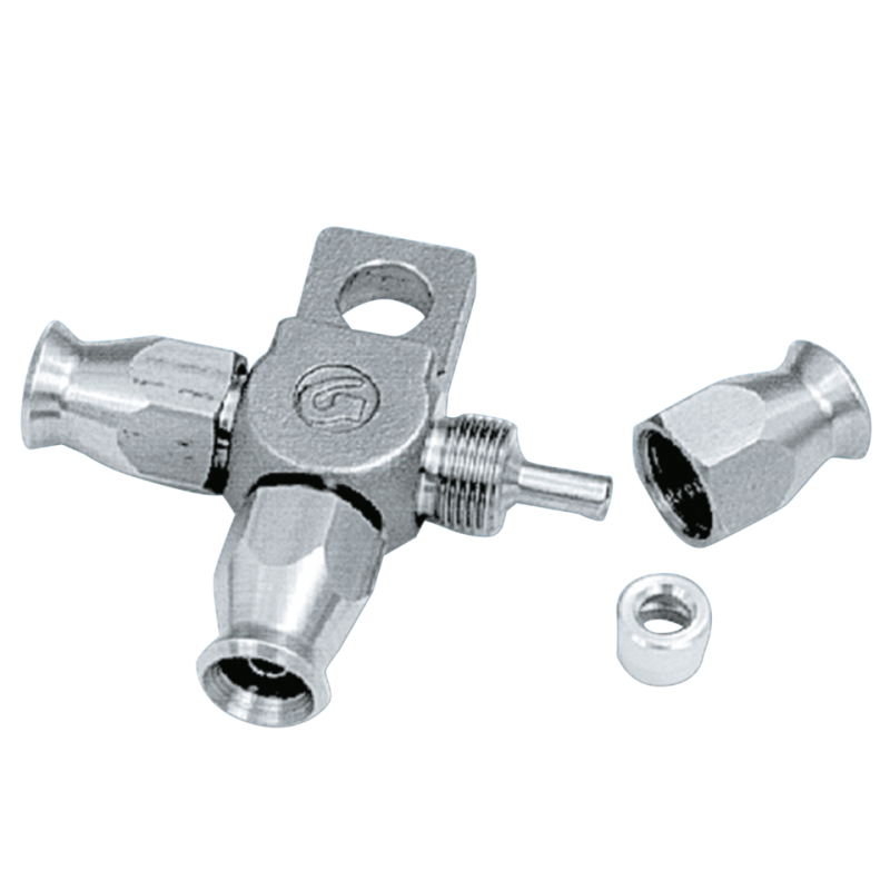 Brakeline Tee st.st hoseclamp w/mn (IT)