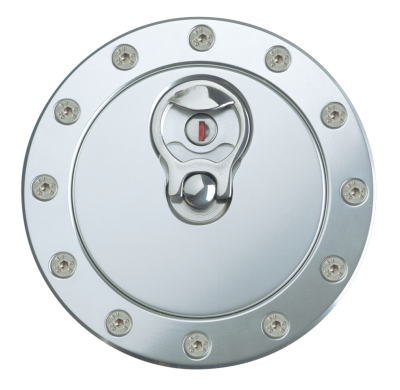 Aero 500 gas cap w/lock & 12 hole flange (IT)