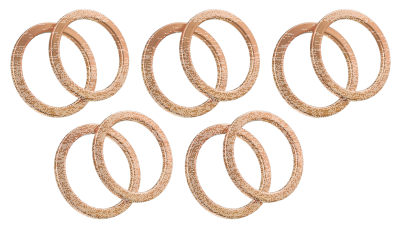 10pck Banjo bolt copper seal washer 11mm (IT)