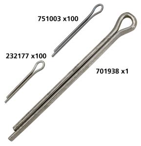100pck 1/16"x1/2" cotter pin (IT)