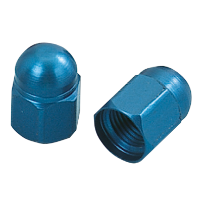 ANODIZED VALVE CAPS BLUE (IT)