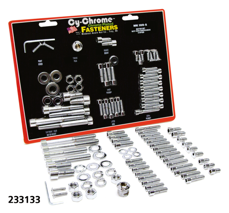 Chrome allen head motor screws FX 77-84 (IT)