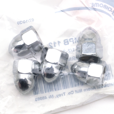 5pck Chrome Acorn nuts 1/2-20 (IT)
