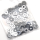 100pck Chrome flat washer 1/4 (IT)