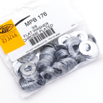 100pck Chrome flat washer 3/8