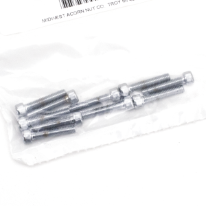 10pck Chrome allen screws 8-32x7/8" (IT)