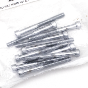 10pck Chrome allen screws 10-24x2 (IT)