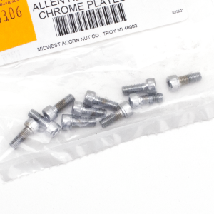 10pck Chrome allen screws 10-32x1/2 (IT)