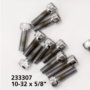 10pck Chrome allen screws 10-32x5/8