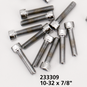 10pck Chrome allen screws 10-32x7/8
