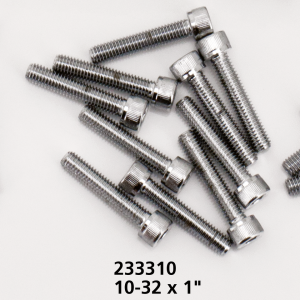 10pck Chrome allen screws 10-32x1 (IT)