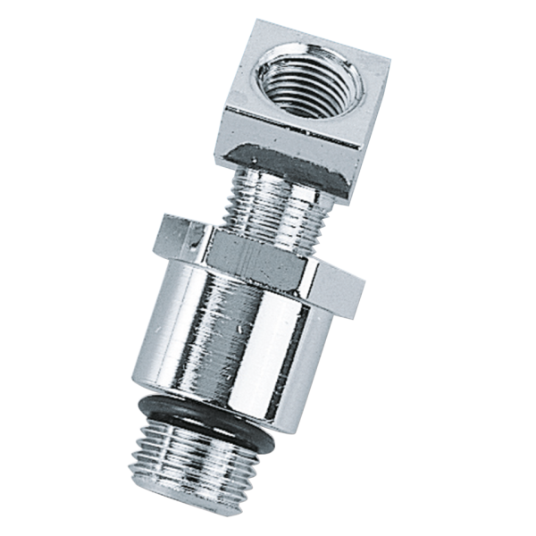 Chrome plated oil gauge fitting H-D 70up (IT)