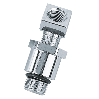 Chrome plated oil gauge fitting H-D 70up (IT)