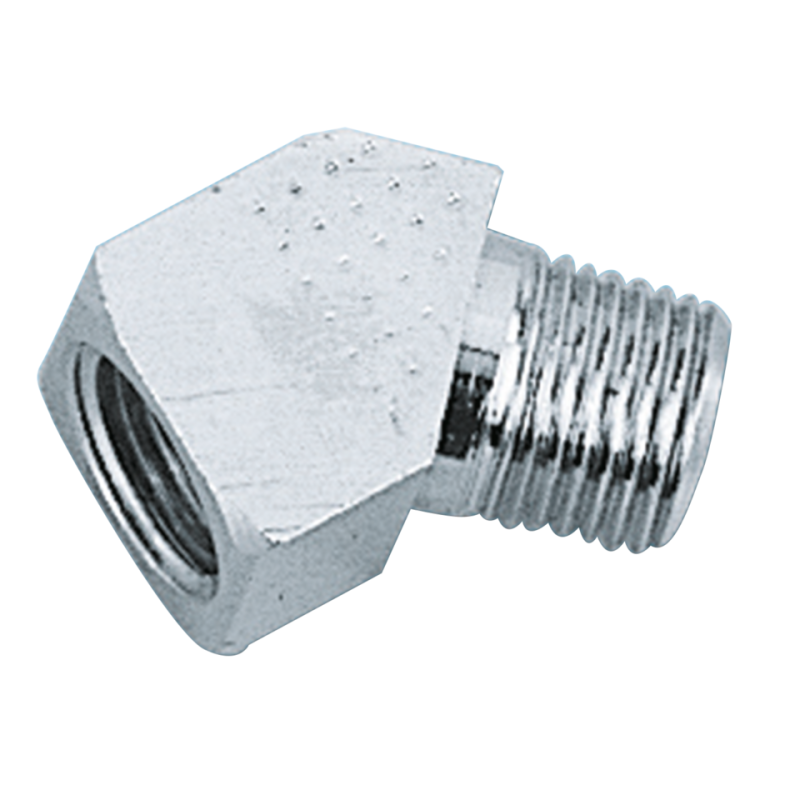 Chrome plated 45 degree fitting only (IT)