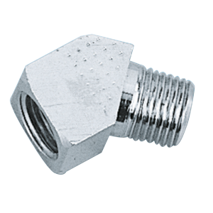 Chrome plated 45 degree fitting only