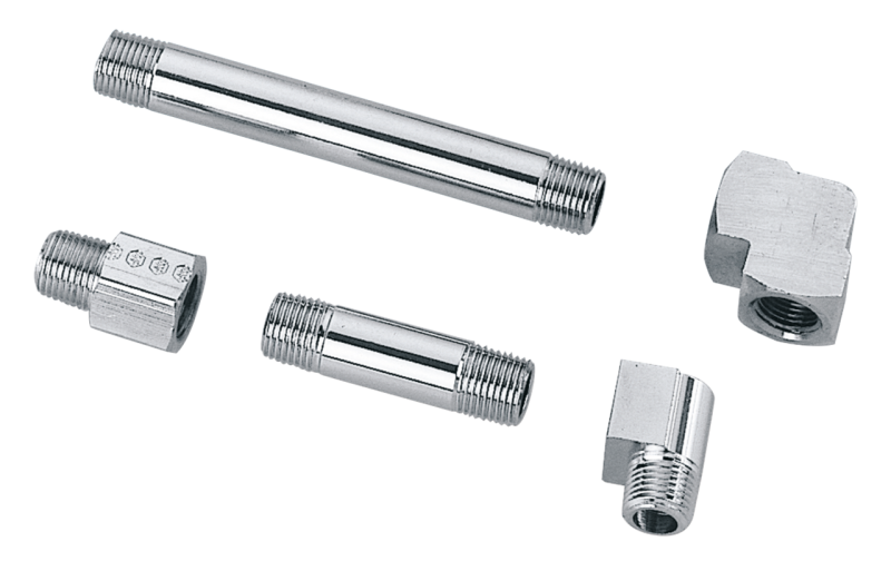 Chrome plated 1/8 pipe 1.5" long (IT)