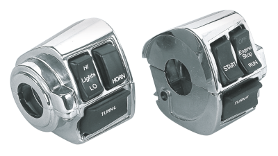 Compl. H/bar wires w/blck switches 82-95 (IT)