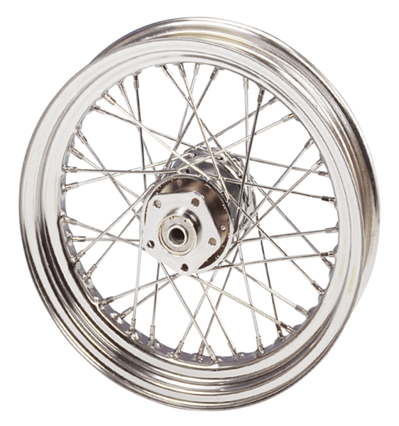 Cplt wheel 16" steel hub 7/16 stainl.sp (IT)