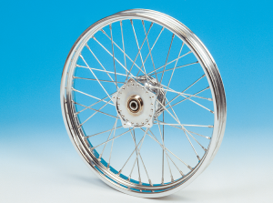 Cplt wheel 19" alu hub 74-77 chrome spk. (IT)
