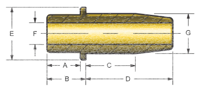Cast valve guide 1340 80-84 EXH .008 (IT)