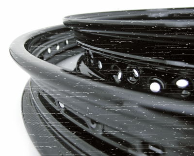 Rim black powdercoated 6.00x16-40H 05-up (IT)